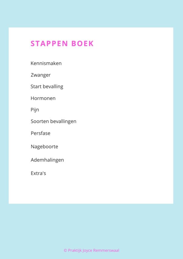 Werkboek Bevallen