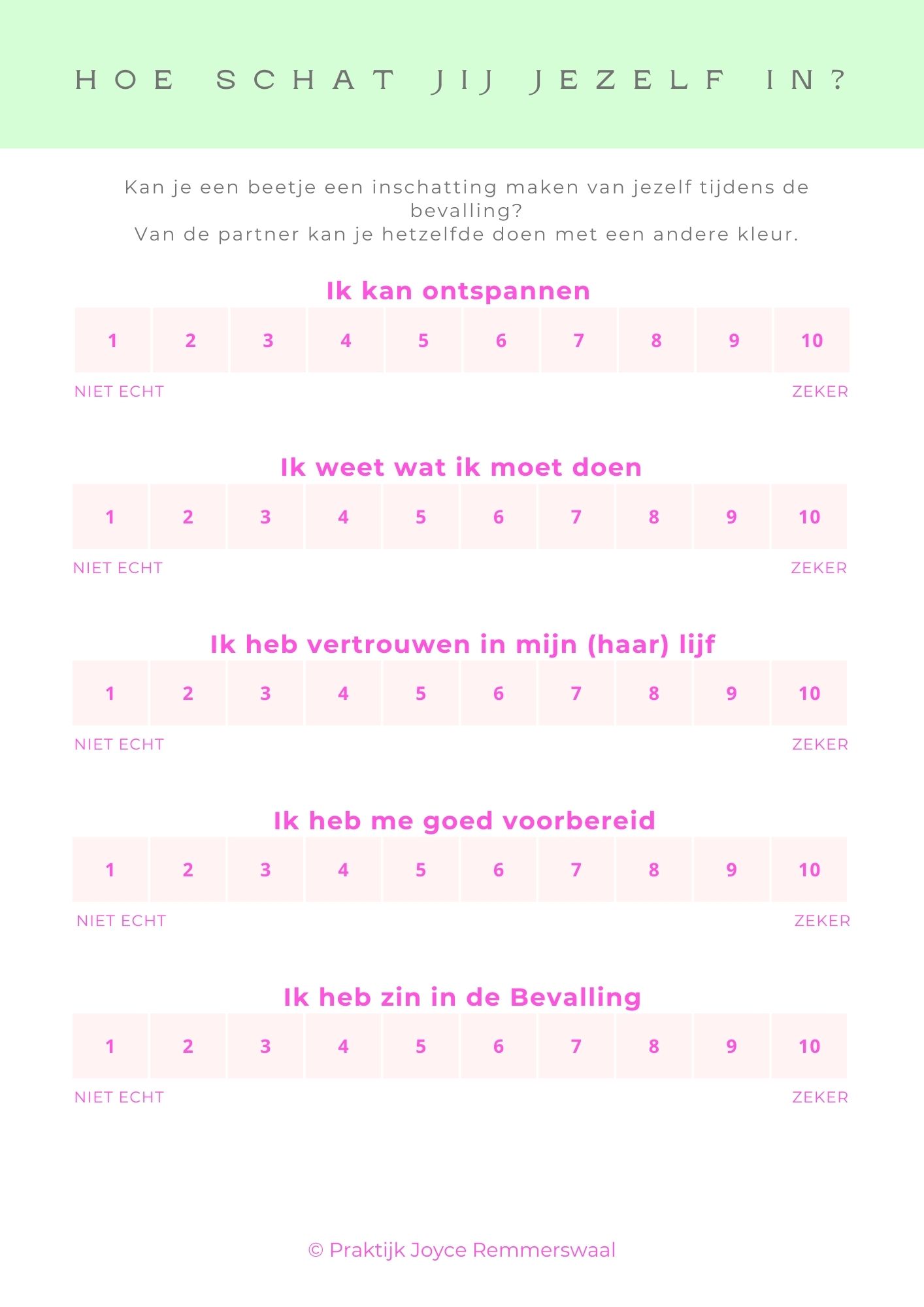 Werkboek Bevallen