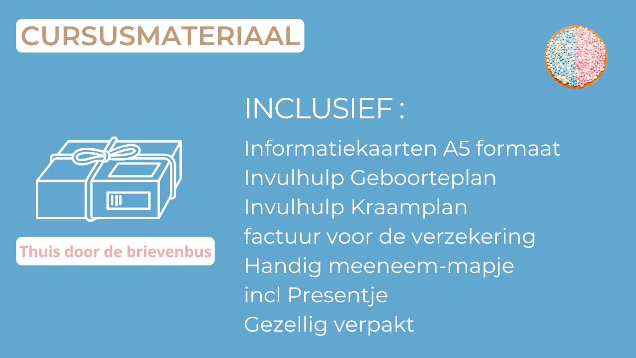 Cursusmateriaal Cursus Bevallen Online